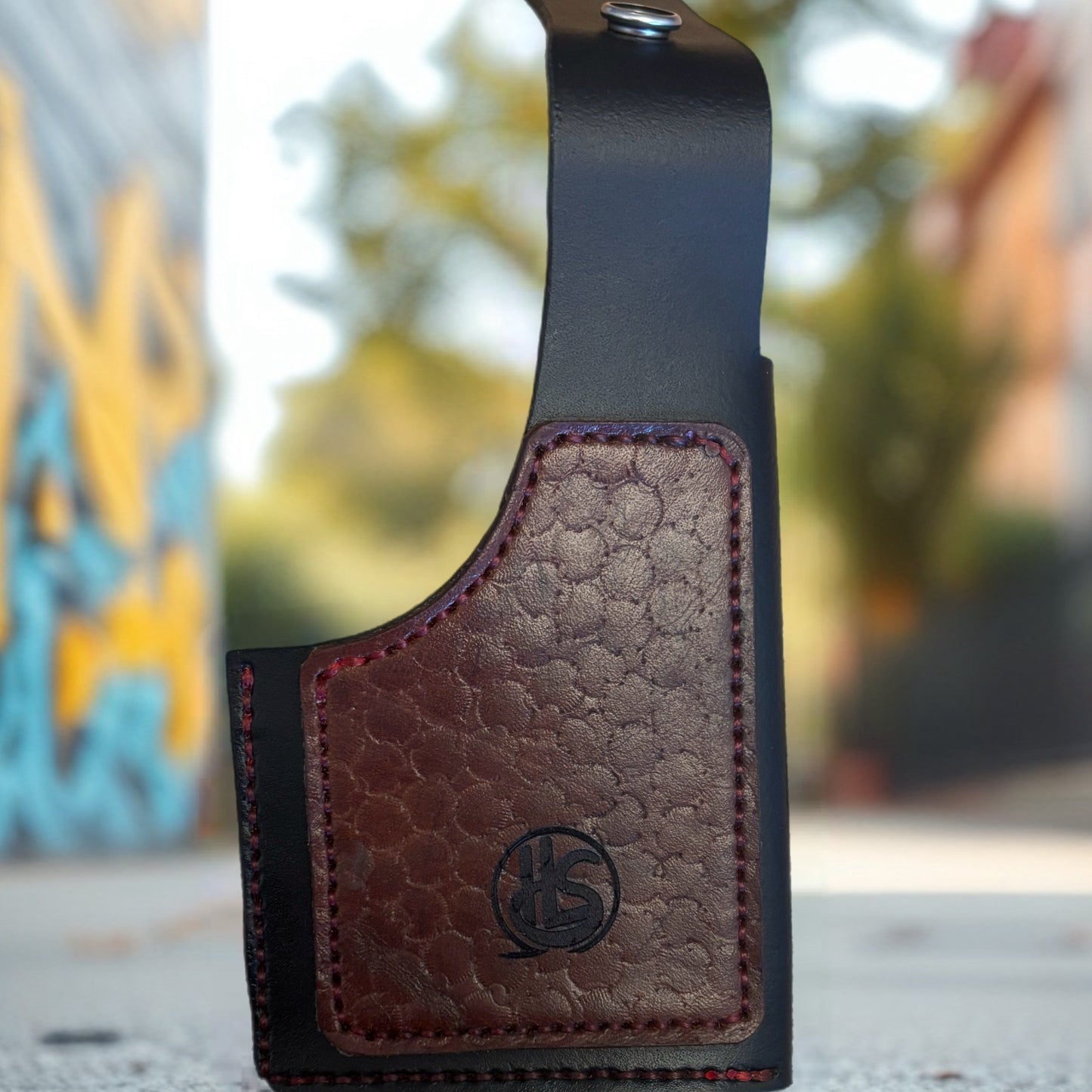 Leather phone holster