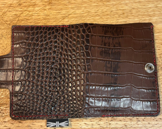 Crocodile leather Passport Holder